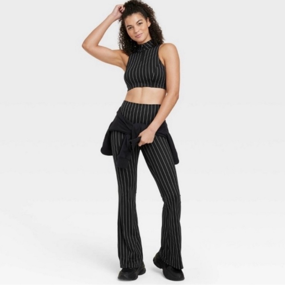 Adorable JOYLAB Matching Black Pinstripe Yoga Set!
